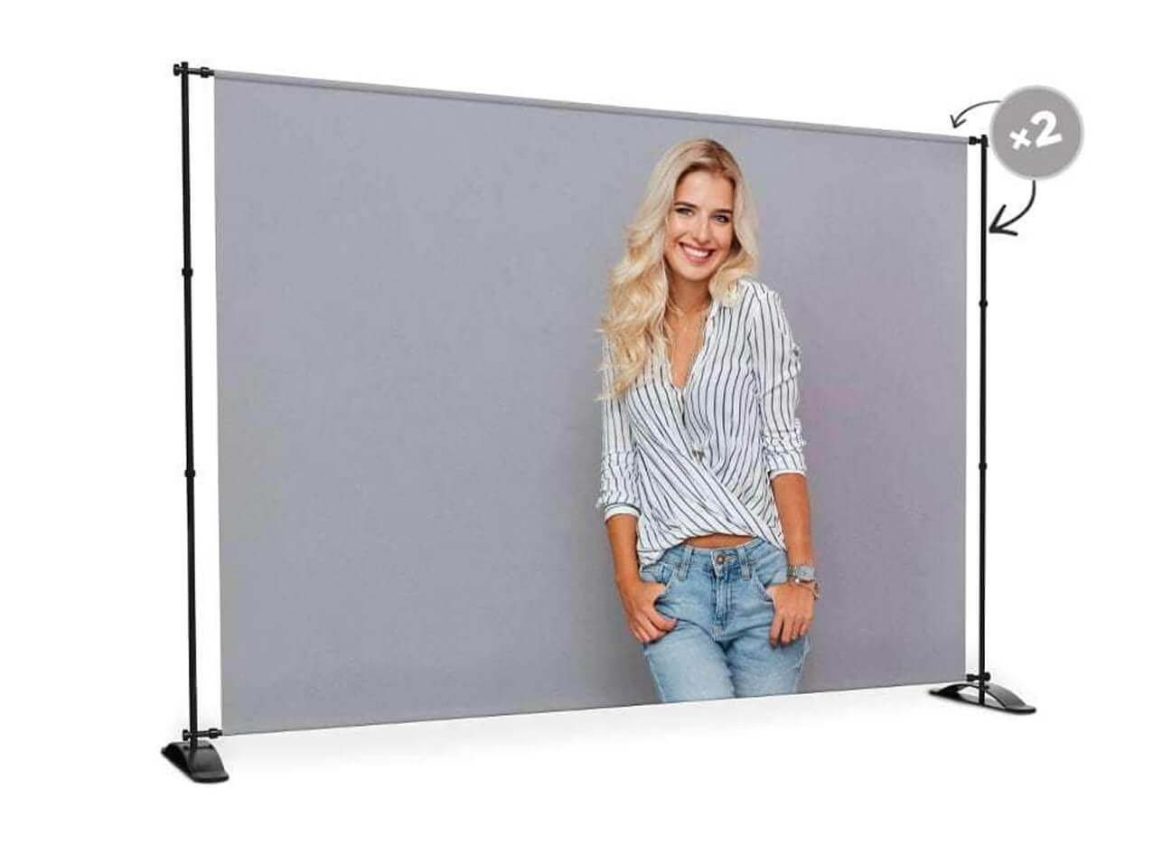 Banner Wand Teleskopstange normal